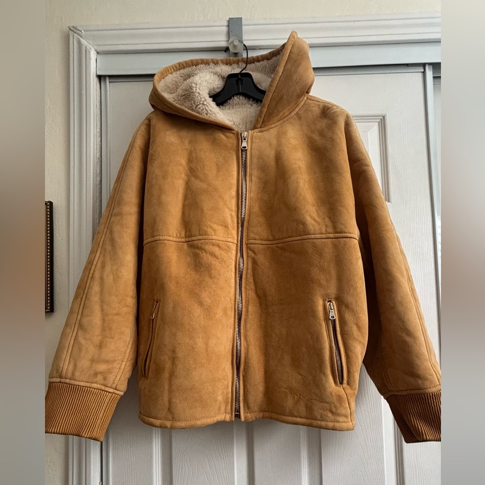 Vionnet Camel shearling jacket Sz.40 French